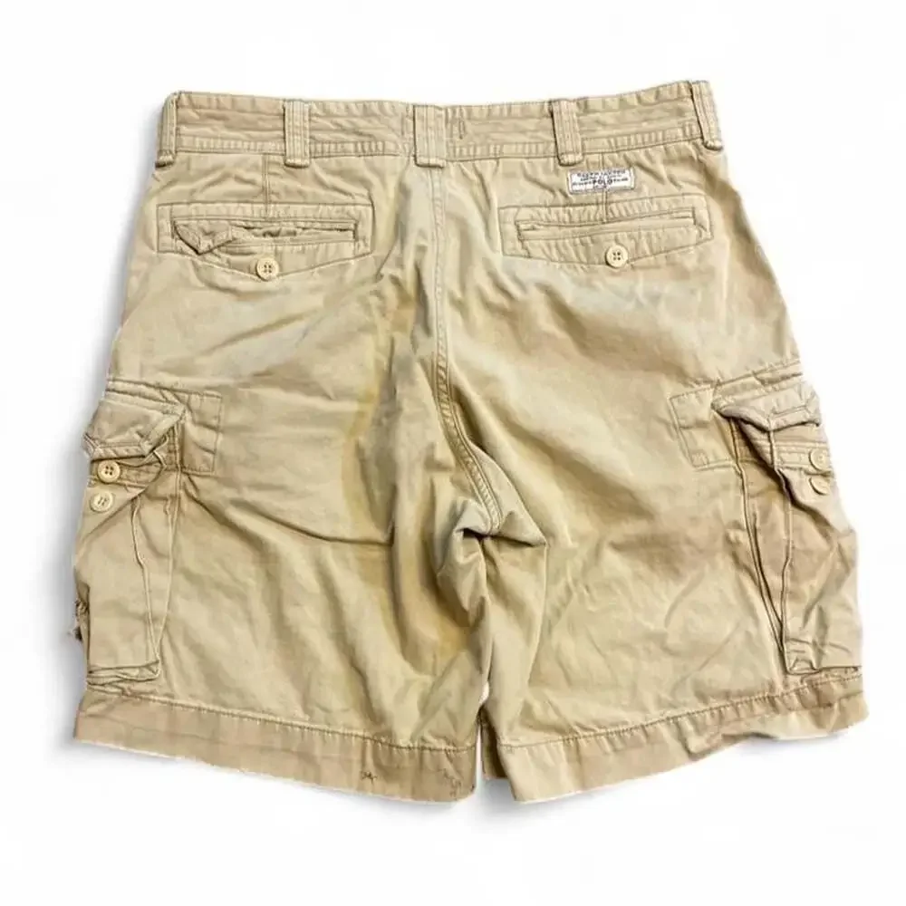 Polo Ralph Lauren Khaki Cargo Chino Shorts Size 36